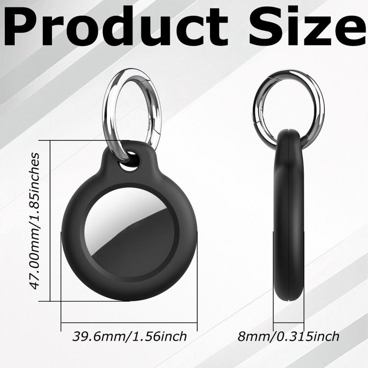 Capa Protetora PC com Fivela de Mola xDfind, Para AirTag 2ª Geração / AirTag 1ª Geração