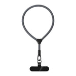 Racket Shape 7mm Polyester Rope with Gasket Adjustable Phone Wrist Lanyard