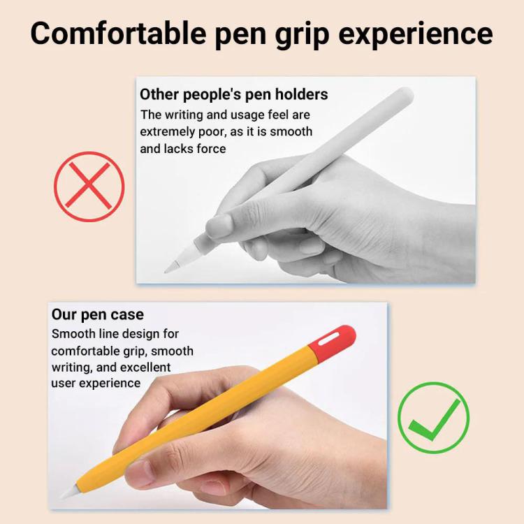 Capa protetora para caneta stylus em silicone com cor contrastante XDcase, Para Apple Pencil Pro / 2, Para Apple Pencil Pro / 2 / 1, Para Apple Pencil USB-C / 3