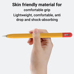 Capa protetora para caneta stylus em silicone com cor contrastante XDcase, Para Apple Pencil Pro / 2, Para Apple Pencil Pro / 2 / 1, Para Apple Pencil USB-C / 3