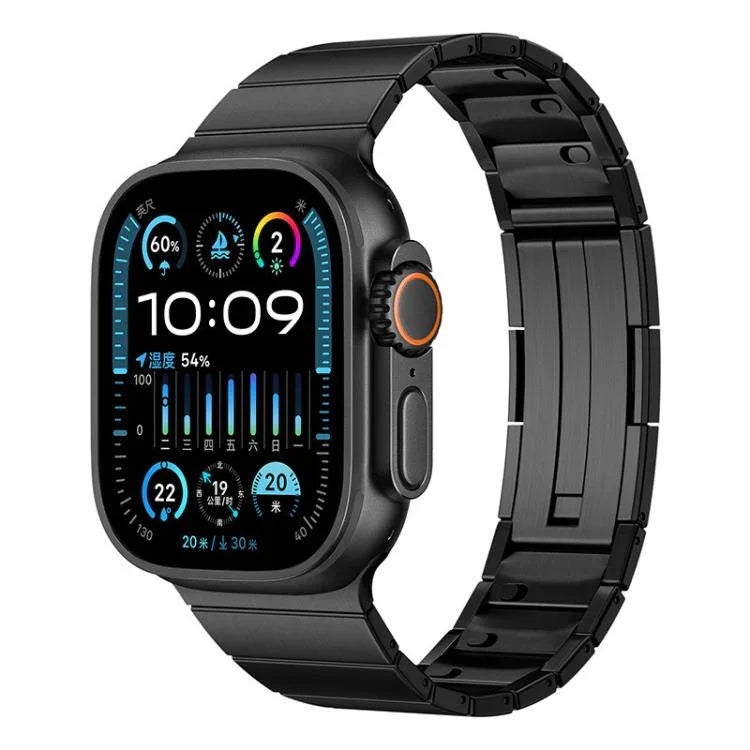 Pulseira de Relógio em Aço Inoxidável com Fecho Rápido de Conta Única, para Apple Watch 46mm / 49mm / 45mm / 44mm, para Apple Watch 42mm / 41mm / 40mm / 38mm