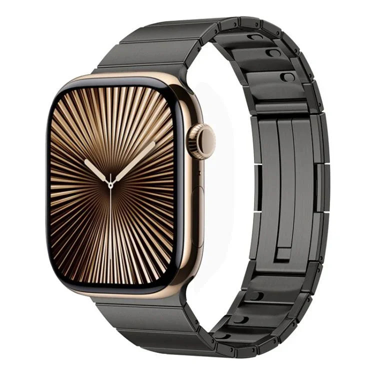 Pulseira de Relógio em Aço Inoxidável com Fecho Rápido de Conta Única, para Apple Watch 46mm / 49mm / 45mm / 44mm, para Apple Watch 42mm / 41mm / 40mm / 38mm