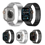 Pulseira de Relógio em Aço Inoxidável com Fecho Rápido de Conta Única, para Apple Watch 46mm / 49mm / 45mm / 44mm, para Apple Watch 42mm / 41mm / 40mm / 38mm