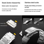 Pulseira de Relógio em Aço Inoxidável com Fecho Rápido de Conta Única, para Apple Watch 46mm / 49mm / 45mm / 44mm, para Apple Watch 42mm / 41mm / 40mm / 38mm