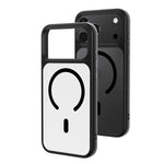 Capa para telemóvel híbrida MagSafe em PC e TPU com sensação de pele e spray de óleo, Para iPhone 17 Pro Max, Para iPhone 17 Pro, Para iPhone 17