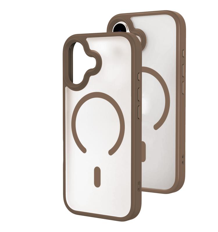 Capa para telemóvel híbrida MagSafe em PC e TPU com sensação de pele e spray de óleo, Para iPhone 17 Pro Max, Para iPhone 17 Pro, Para iPhone 17