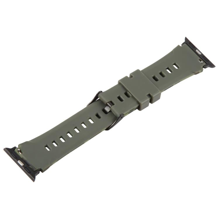 Pulseira de Relógio em Silicone com Estampa Camuflada e Conector Preto xDfind, para Apple Watch 42 / 44 / 45 / 46 / 49mm, para Apple Watch 38 / 40 / 41 / S10 42mm