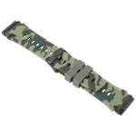 xDfind Black Connector Camouflage Print Silicone Watch Band, For Fitbit Versa 2 / Versa