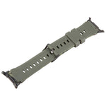 Correia de relógio em silicone com conector preto e estampa camuflada xDfind, Para Samsung Galaxy Watch Ultra / Ultra 2025, Para Samsung Galaxy Watch8 / Watch8 Classic