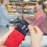 Bolsa de Cartão Magnética de Couro Prismática Relevada BFK29 MagSafe