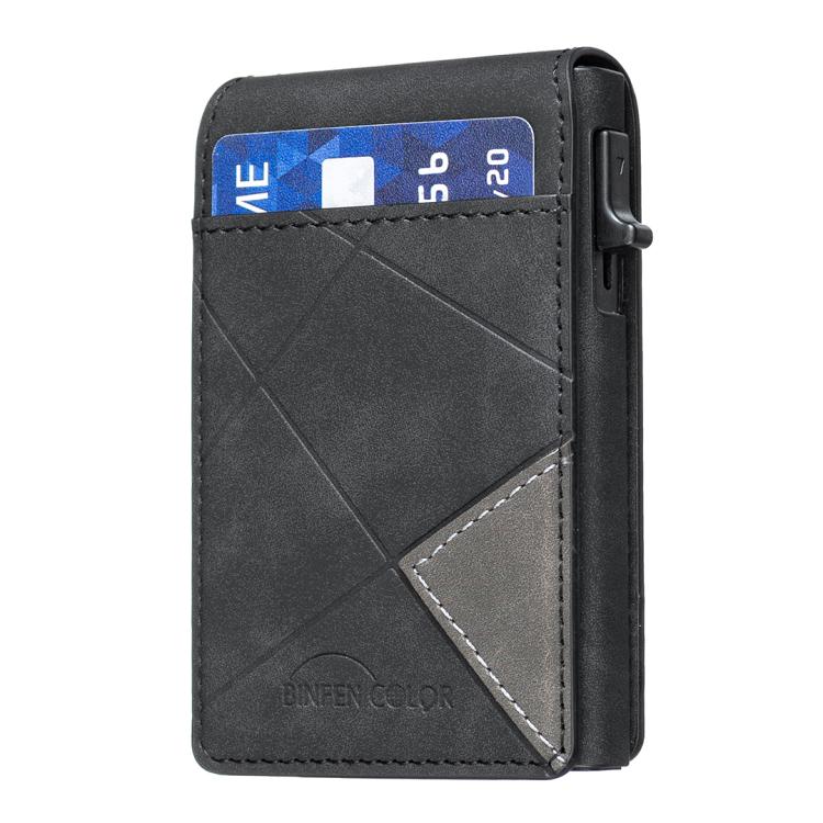 Bolsa de Cartão Magnética de Couro Prismática Relevada BFK29 MagSafe