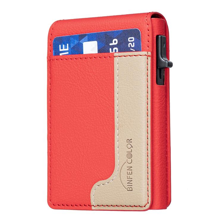 Bolsa de Cartão Magnética de Couro Colorblock BFK28 MagSafe