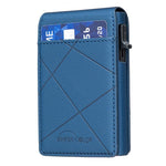 BFK32 Embossed Prismatic MagSafe Magnetic Leather Card Bag