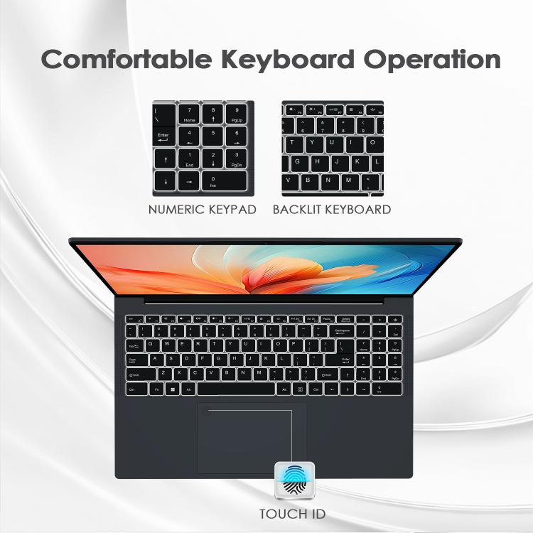 Portátil GXMO T160 16 polegadas Windows 11, 16GB+512GB, Processador AMD Ryzen 5 7430U Hexa Core, Ficha UE, Ficha US, Ficha UK, Ficha AU