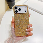 Capa para telemóvel TPU anti-impactos com pó de glitter, Para iPhone 17 Pro Max, Para iPhone 17 Pro, Para iPhone 17, Para iPhone Air
