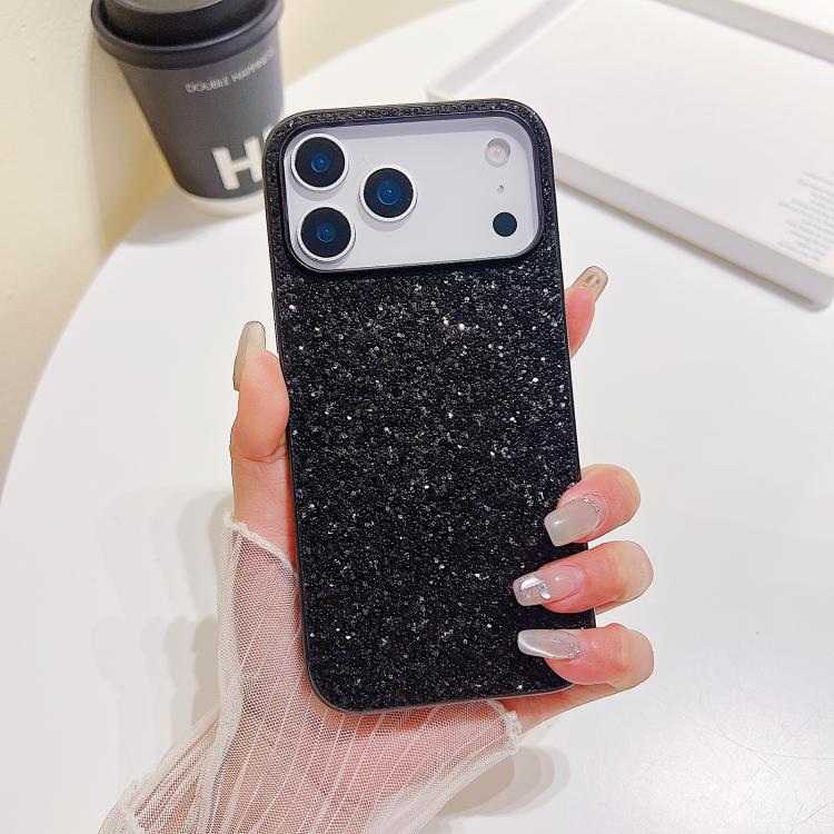 Capa para telemóvel TPU anti-impactos com pó de glitter, Para iPhone 17 Pro Max, Para iPhone 17 Pro, Para iPhone 17, Para iPhone Air
