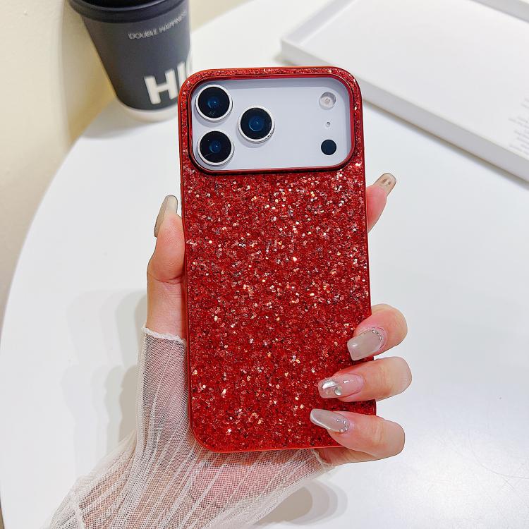 Capa para telemóvel TPU anti-impactos com pó de glitter, Para iPhone 17 Pro Max, Para iPhone 17 Pro, Para iPhone 17, Para iPhone Air
