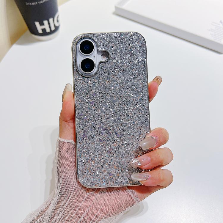 Capa para telemóvel TPU anti-impactos com pó de glitter, Para iPhone 17 Pro Max, Para iPhone 17 Pro, Para iPhone 17, Para iPhone Air