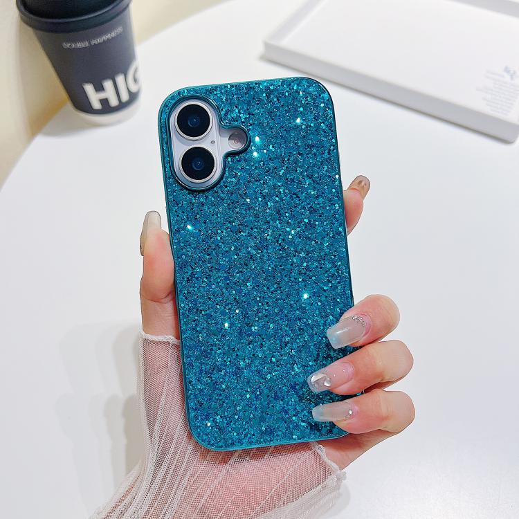 Capa para telemóvel TPU anti-impactos com pó de glitter, Para iPhone 17 Pro Max, Para iPhone 17 Pro, Para iPhone 17, Para iPhone Air