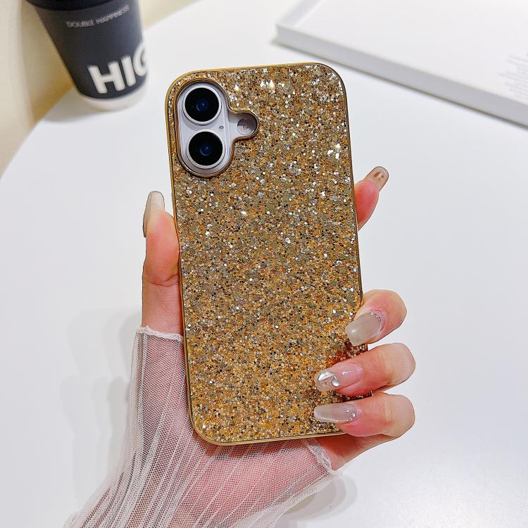 Capa para telemóvel TPU anti-impactos com pó de glitter, Para iPhone 17 Pro Max, Para iPhone 17 Pro, Para iPhone 17, Para iPhone Air