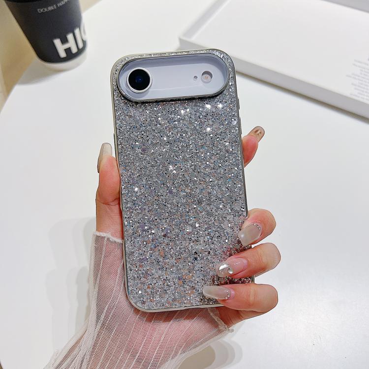 Capa para telemóvel TPU anti-impactos com pó de glitter, Para iPhone 17 Pro Max, Para iPhone 17 Pro, Para iPhone 17, Para iPhone Air