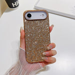 Capa para telemóvel TPU anti-impactos com pó de glitter, Para iPhone 17 Pro Max, Para iPhone 17 Pro, Para iPhone 17, Para iPhone Air