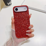 Capa para telemóvel TPU anti-impactos com pó de glitter, Para iPhone 17 Pro Max, Para iPhone 17 Pro, Para iPhone 17, Para iPhone Air