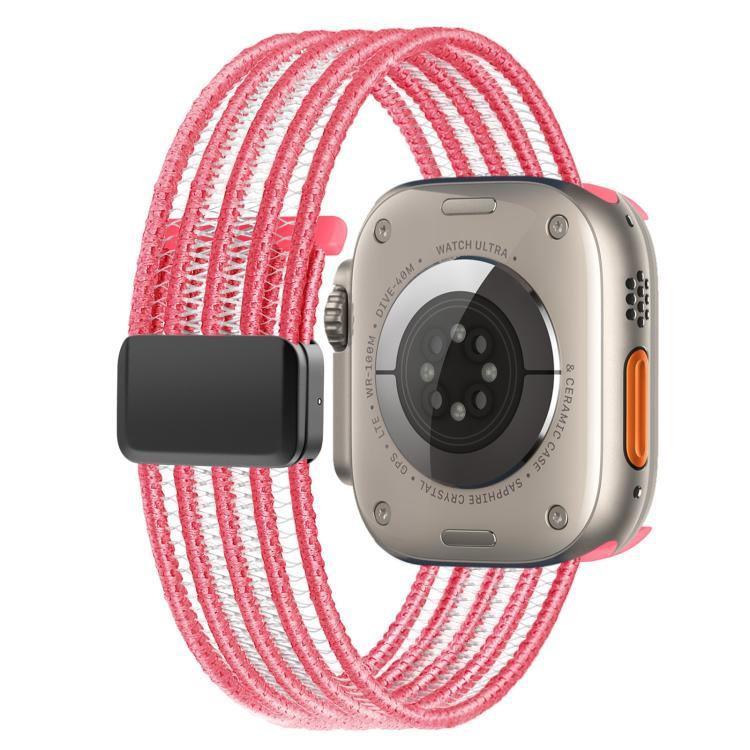 Pulseira de Relógio em Nylon Respirável Estilo Linha de Peixe, para Apple Watch 46mm / 49mm / 45mm / 44mm, para Apple Watch S11 42mm / 41mm / 40mm / 38mm
