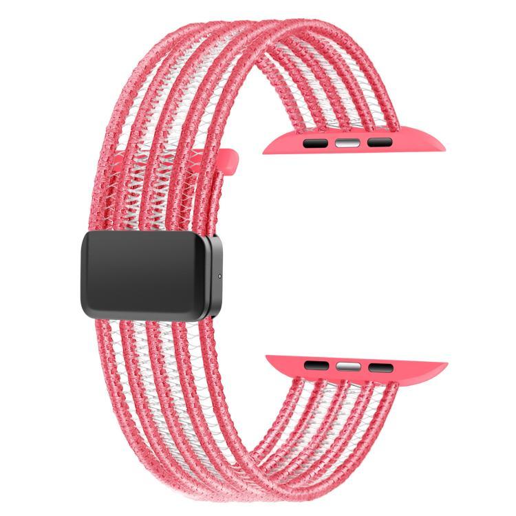 Pulseira de Relógio em Nylon Respirável Estilo Linha de Peixe, para Apple Watch 46mm / 49mm / 45mm / 44mm, para Apple Watch S11 42mm / 41mm / 40mm / 38mm