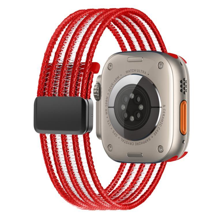 Pulseira de Relógio em Nylon Respirável Estilo Linha de Peixe, para Apple Watch 46mm / 49mm / 45mm / 44mm, para Apple Watch S11 42mm / 41mm / 40mm / 38mm