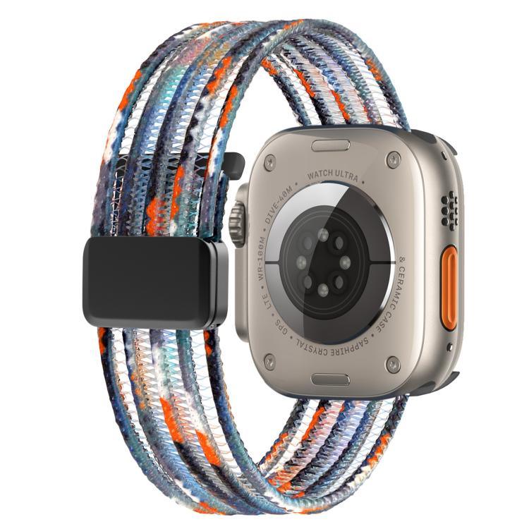 Pulseira de Relógio em Nylon Respirável Estilo Linha de Peixe, para Apple Watch 46mm / 49mm / 45mm / 44mm, para Apple Watch S11 42mm / 41mm / 40mm / 38mm