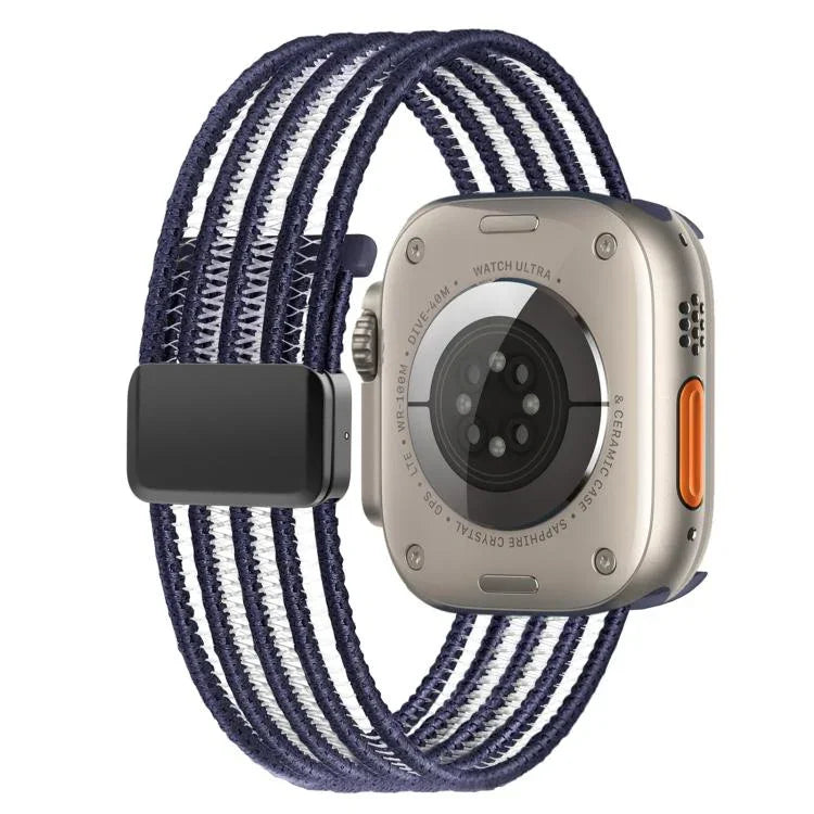 Pulseira de Relógio em Nylon Respirável Estilo Linha de Peixe, para Apple Watch 46mm / 49mm / 45mm / 44mm, para Apple Watch S11 42mm / 41mm / 40mm / 38mm
