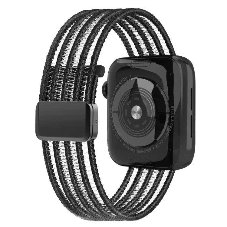 Pulseira de Relógio em Nylon Respirável Estilo Linha de Peixe, para Apple Watch 46mm / 49mm / 45mm / 44mm, para Apple Watch S11 42mm / 41mm / 40mm / 38mm