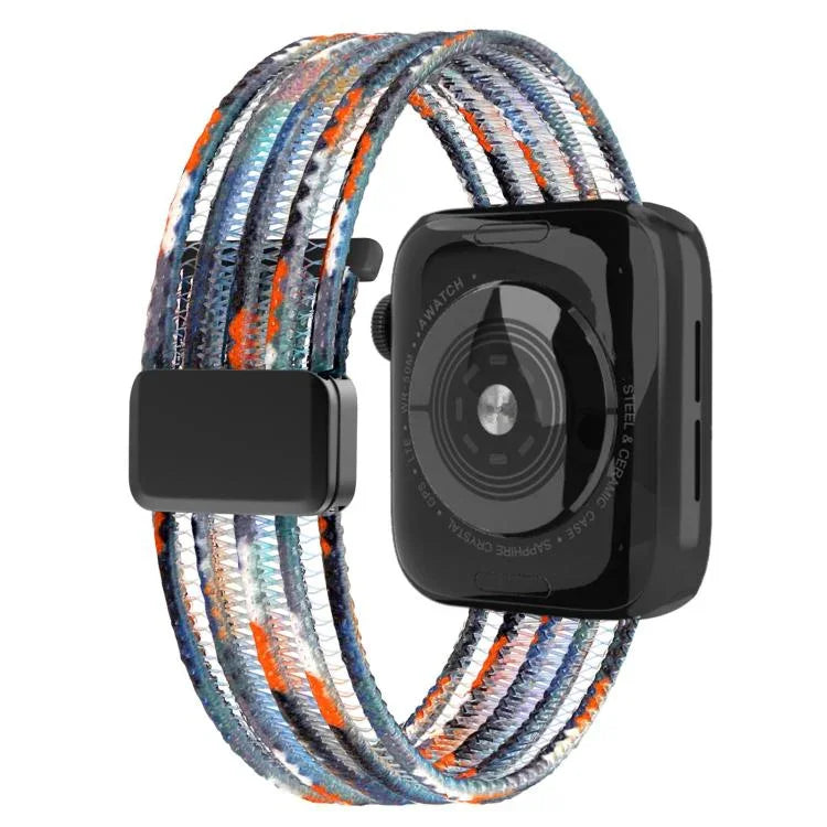 Pulseira de Relógio em Nylon Respirável Estilo Linha de Peixe, para Apple Watch 46mm / 49mm / 45mm / 44mm, para Apple Watch S11 42mm / 41mm / 40mm / 38mm