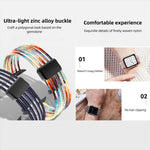 Pulseira de Relógio em Nylon Respirável Estilo Linha de Peixe, para Apple Watch 46mm / 49mm / 45mm / 44mm, para Apple Watch S11 42mm / 41mm / 40mm / 38mm
