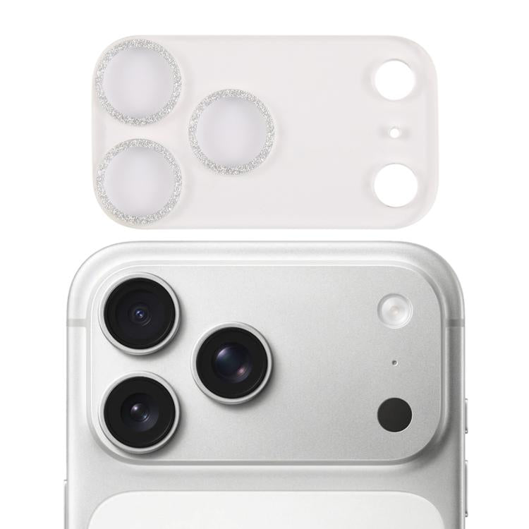 Filme de Vidro Temperado com Anel Brilhante para Lente de Câmara, Para iPhone 17 Pro Max, Para iPhone 17 Pro