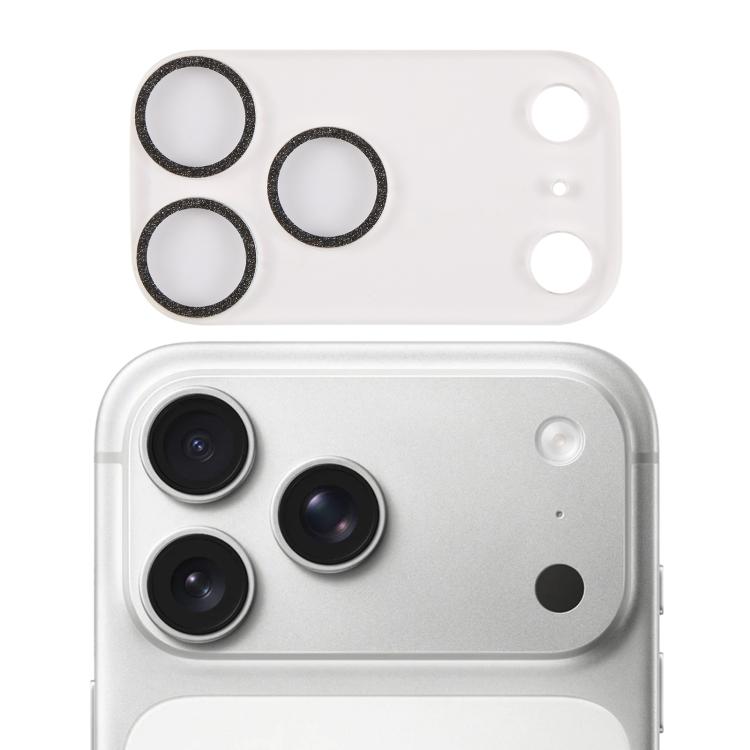 Filme de Vidro Temperado com Anel Brilhante para Lente de Câmara, Para iPhone 17 Pro Max, Para iPhone 17 Pro