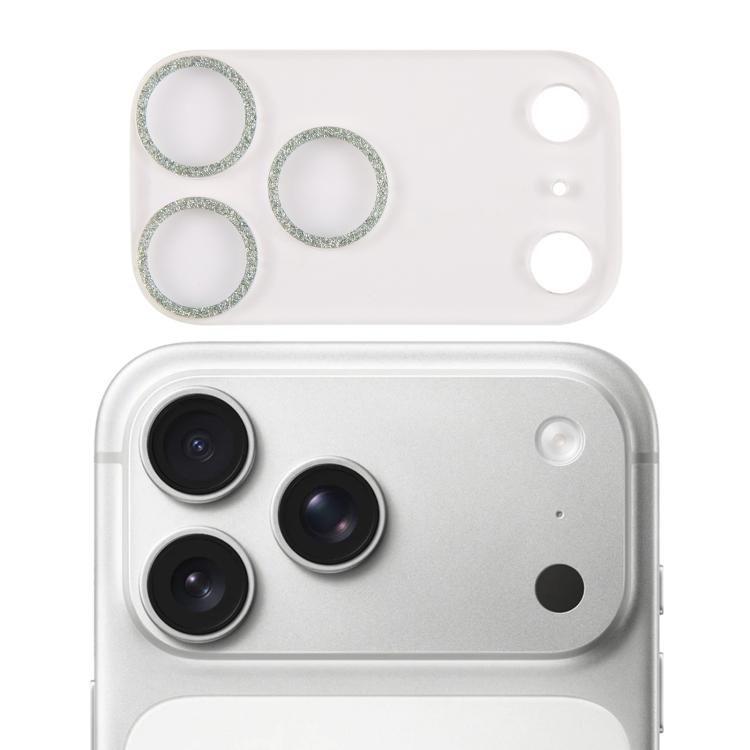 Filme de Vidro Temperado com Anel Brilhante para Lente de Câmara, Para iPhone 17 Pro Max, Para iPhone 17 Pro