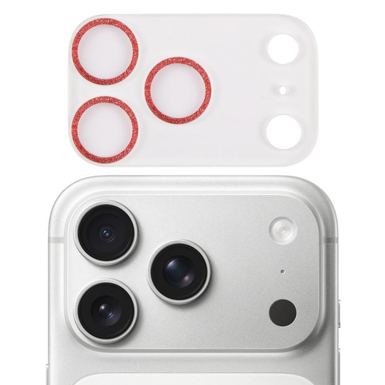 Filme de Vidro Temperado com Anel Brilhante para Lente de Câmara, Para iPhone 17 Pro Max, Para iPhone 17 Pro