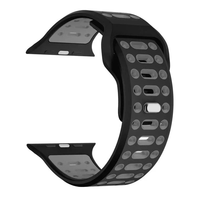 Pulseira de Relógio Desportiva em Silicone Bicolor Respirável xDfind, para Apple Watch 46mm / 49mm / 45mm / 44mm
