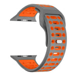 Pulseira de Relógio Desportiva em Silicone Bicolor Respirável xDfind, para Apple Watch 46mm / 49mm / 45mm / 44mm