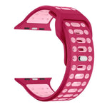 Pulseira de Relógio Desportiva em Silicone Bicolor Respirável xDfind, para Apple Watch 46mm / 49mm / 45mm / 44mm