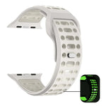 Pulseira de Relógio Desportiva em Silicone Bicolor Respirável xDfind, para Apple Watch 46mm / 49mm / 45mm / 44mm