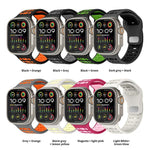 Pulseira de Relógio Desportiva em Silicone Bicolor Respirável xDfind, para Apple Watch 46mm / 49mm / 45mm / 44mm