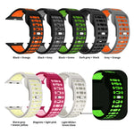 Pulseira de Relógio Desportiva em Silicone Bicolor Respirável xDfind, para Apple Watch 46mm / 49mm / 45mm / 44mm