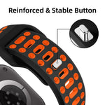 Pulseira de Relógio Desportiva em Silicone Bicolor Respirável xDfind, para Apple Watch 46mm / 49mm / 45mm / 44mm
