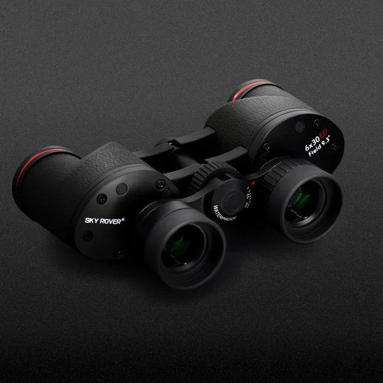 Binóculo Portátil SKY ROVER MS ED 6x30 Impermeável com Prisma Porro HD