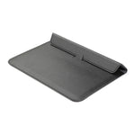 Mala envelope ultrafina em pele PU com função de suporte, para MacBook Air / Pro 11 polegadas, para MacBook Air / Pro 13 polegadas, para MacBook Air / Pro 15 polegadas