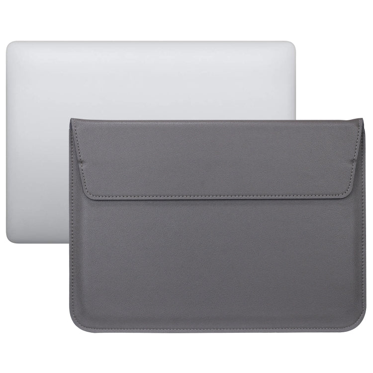 Mala envelope ultrafina em pele PU com função de suporte, para MacBook Air / Pro 11 polegadas, para MacBook Air / Pro 13 polegadas, para MacBook Air / Pro 15 polegadas
