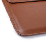 Mala envelope ultrafina em pele PU com função de suporte, para MacBook Air / Pro 11 polegadas, para MacBook Air / Pro 13 polegadas, para MacBook Air / Pro 15 polegadas